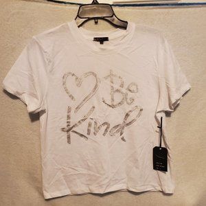 Women's size large graphic cropped t-shirt